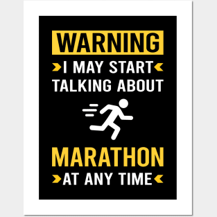 Warning Marathon Posters and Art